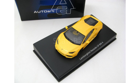 Lamborghini Huracan LP610-4 2014 yellow metallic, масштабная модель, scale43, Autoart