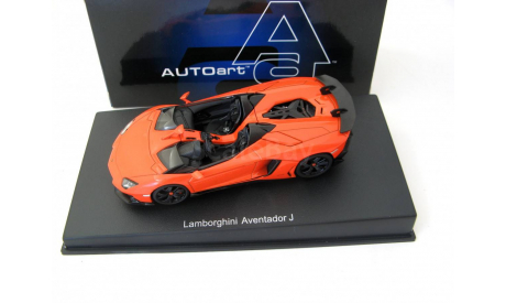 Lamborghini Aventador J Roadster 2012 orange/black, масштабная модель, 1:43, 1/43, Autoart