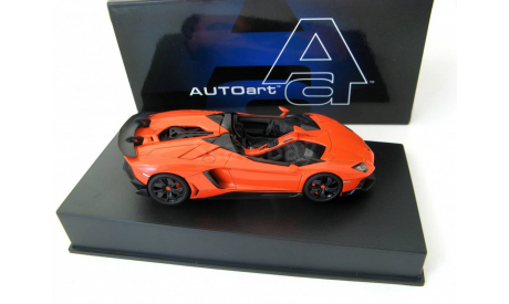 Lamborghini Aventador J Roadster 2012 orange/black, масштабная модель, scale43, Autoart
