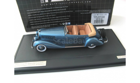 CHRYSLER Imperial Custom Phaeton #7803657 1933 Blue Metallic, масштабная модель, scale43, Matrix