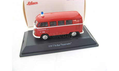 VW T1b Bus Feuerwehr, масштабная модель, 1:43, 1/43, Schuco, Volkswagen