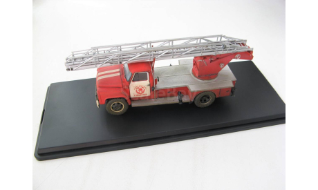 Автолестница АЛ-18 (52) со следами эксплуатации, масштабная модель, 1:43, 1/43, AVD Models, ГАЗ