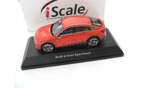 Audi e-tron sportback 2020 catalunya red, масштабная модель, iScale, scale43