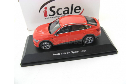 Audi e-tron sportback 2020 catalunya red, масштабная модель, scale43, iScale