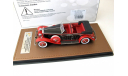 Rolls-Royce Phantom II Brewster Newmarket Permanent Sport Sedan Cabriolet open 1932 black/red, масштабная модель, scale43, GLM