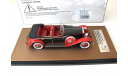 Rolls-Royce Phantom II Brewster Newmarket Permanent Sport Sedan Cabriolet open 1932 black/red, масштабная модель, 1:43, 1/43, GLM