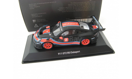 Porsche 911 (991 II) GT2 RS Clubsport #2 black/red/blue, масштабная модель, scale43, Spark