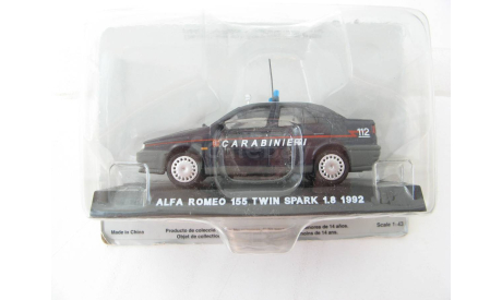 Alfa Romeo 155 Twin Spark 1.8 1992, масштабная модель, scale43, Altaya