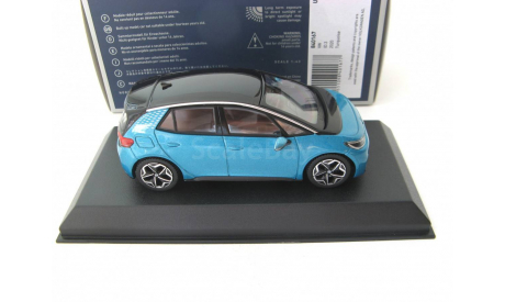 VW ID.3 Electric Car 2020 Makena Turquoise Metallic, масштабная модель, 1:43, 1/43, Norev, Volkswagen