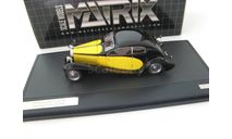 BUGATTI Type 46 Superprofile Coupe 1930 Yellow/Black, масштабная модель, 1:43, 1/43, Matrix