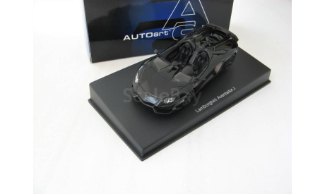 Lamborghini Aventador J Roadster 2012 black, масштабная модель, scale43, Autoart