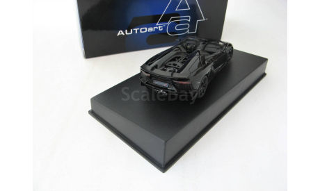 Lamborghini Aventador J Roadster 2012 black, масштабная модель, scale43, Autoart