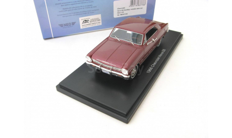 Chevrolet Nova SS Hardtop 1966 dark red metallic RARE!, масштабная модель, scale43, Neo Scale Models