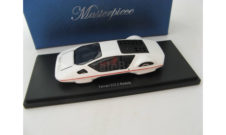Ferrari 512 S Modulo by Pininfarina Geneva Car showroom 1970 white, масштабная модель, AutoCult, scale43