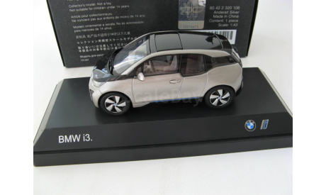 BMW i3 2013 andersit silver, масштабная модель, scale43, iScale