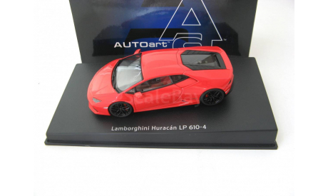 Lamborghini Huracan LP610-4 2014 red, масштабная модель, scale43, Autoart