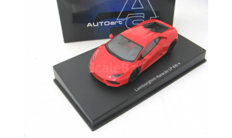 Lamborghini Huracan LP610-4 2014 red, масштабная модель, scale43, Autoart
