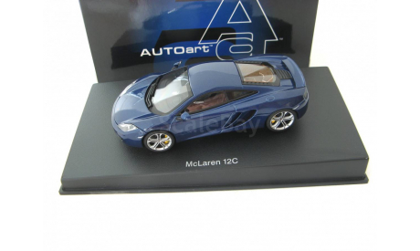 McLaren MP4-12C 2011 blue metallic, масштабная модель, Autoart, scale43