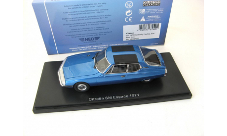 Citroen SM 1971 Espace by Heuliez blue, масштабная модель, Neo Scale Models, Citroën, scale43