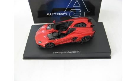 Lamborghini Aventador J Roadster 2012 red/black, масштабная модель, 1:43, 1/43, Autoart