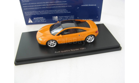 AUDI Quattro Spyder Concept Car IAA Frankfurt 1991 Orange, масштабная модель, 1:43, 1/43, Best оf Show