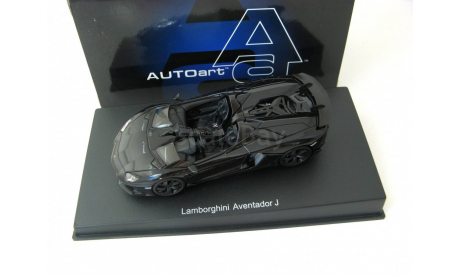 Lamborghini Aventador J Roadster 2012 black, масштабная модель, scale43, Autoart