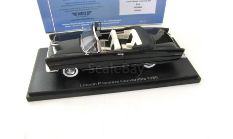 Lincoln Premiere Convertible 1956 black, масштабная модель, scale43, Neo Scale Models