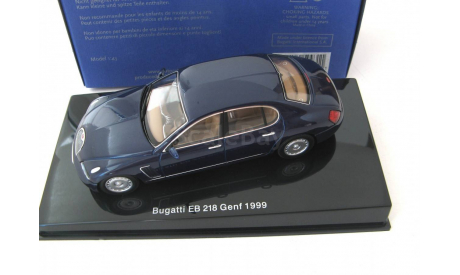 Bugatti EB 118 Geneva motor Show 1999 blue metallic, масштабная модель, Autoart, scale43