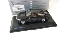 Audi A5 Sportback 2017 myth black, масштабная модель, scale43, Spark