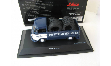 VW T1 pick-up METZELER (пикап с резиной) 1960 г. Редкий Шуко!, масштабная модель, scale43, SCHUCO, Volkswagen