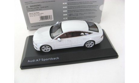 Audi A7 Sportback glacier white, масштабная модель, iScale, scale43