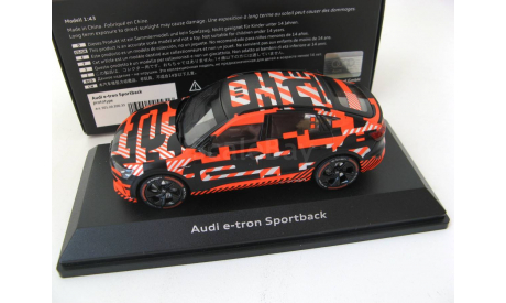 Audi e-tron Sportback Prototype black/red, масштабная модель, iScale, scale43