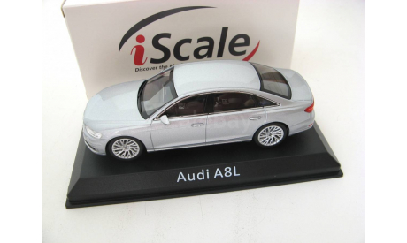 Audi A8L silver, масштабная модель, scale43, iScale