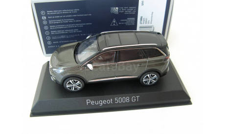 PEUGEOT 5008 GT (кроссовер) 2016 Amazonite Grey, масштабная модель, 1:43, 1/43, Norev