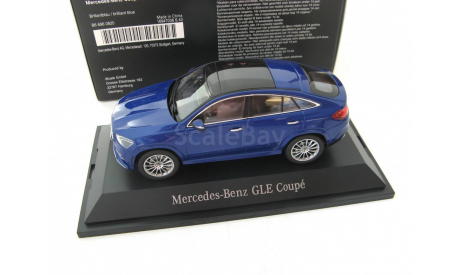 Mercedes-Benz GLE Coupe C167 brilliant blue, масштабная модель, scale43, iScale