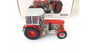 Hürlimann DH-6 tractor red/silver Редкий Шуко!, масштабная модель, scale43, SCHUCO