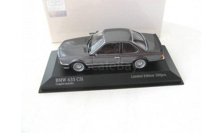 BMW 635 CSI (E24) 1982 graphite grey metallic, масштабная модель, scale43, Minichamps