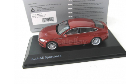 Audi A5 Sportback 2017 Matador Red, масштабная модель, Spark, scale43