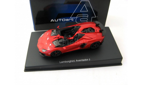 Lamborghini Aventador J Roadster 2012 red/black, масштабная модель, scale43, Autoart