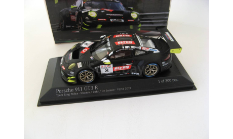 Porsche 911 GT3 R No.8, VLN Slooten/Luhr/de Leener 2019, масштабная модель, Minichamps, scale43