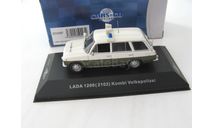 LADA 1200 Kombi (ВАЗ 2102) ’VOLKSPOLIZEI’ (White and Green) 1975 г., масштабная модель, CARS&CO, scale43