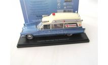 CADILLAC S&S High Top Ambulance (скорая медицинская помощь) 1966 Metallic Blue/White, масштабная модель, Neo Scale Models, scale43
