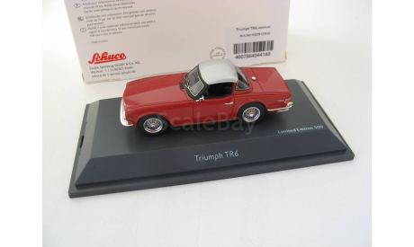 Triumph TR6 red/silver , масштабная модель, 1:43, 1/43, Schuco