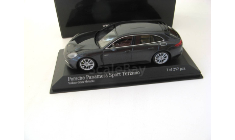 Porsche Panamera Sport Turismo 4E-Hybrid 2017 volcano gray metallic, масштабная модель, scale43, Minichamps