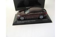 Porsche Panamera 4S Diesel Sport Turismo 2017 burgundy red metallic, масштабная модель, Minichamps, scale43