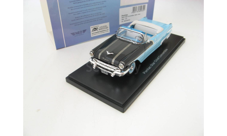 PONTIAC STAR CHIEF Convertible 1956 Black/Blue RARE!, масштабная модель, scale43, Neo Scale Models