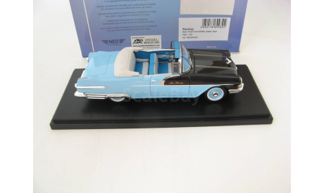 PONTIAC STAR CHIEF Convertible 1956 Black/Blue RARE!, масштабная модель, scale43, Neo Scale Models