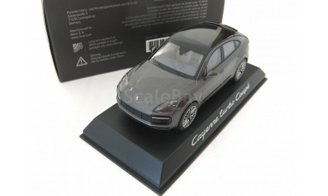 Porsche Cayenne Turbo Coupe 2019 dark gray metallic, масштабная модель, scale43, Norev