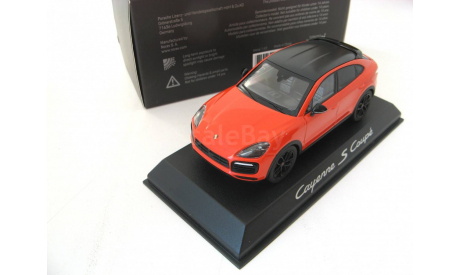 Porsche Cayenne S Coupe 2019 orange, масштабная модель, Norev, scale43