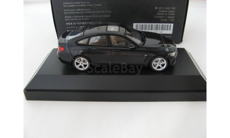 BMW 4 Series (F36) Gran Coupe black, масштабная модель, scale43, Kyosho